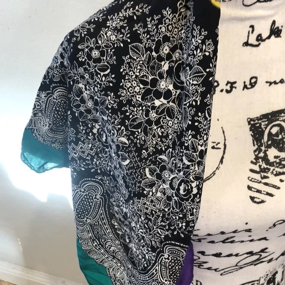 Floral multicolor scarf/bandanna - Picture 2 of 4